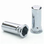 Flat Head Half Hexagon Closed End Rivet Nut